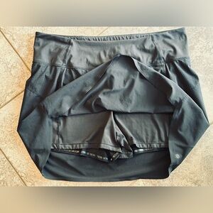 Women’s 2X ATHLETA Black Run With It 16” Skort Breathable Dry Fit #657675